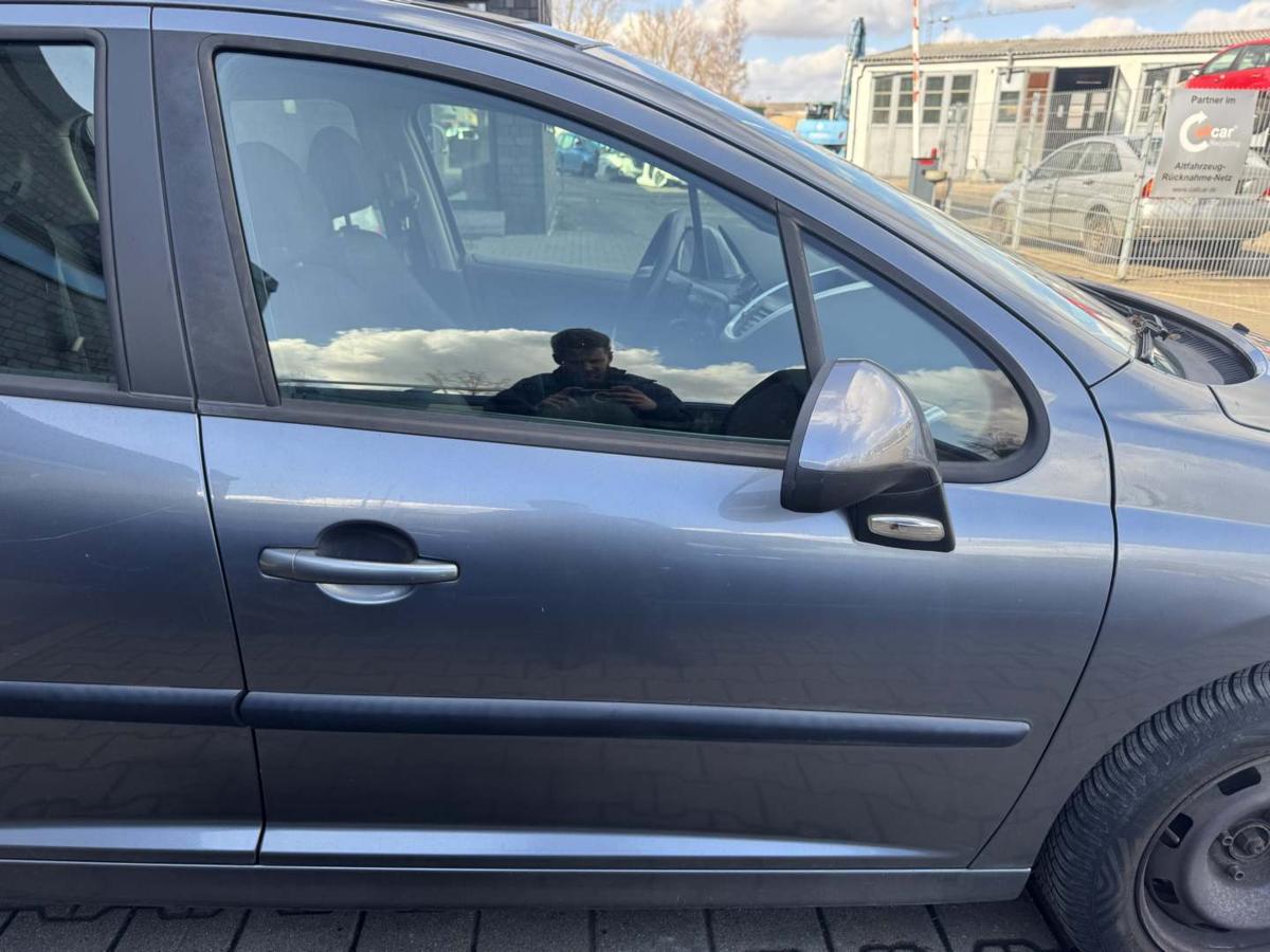 Peugeot 207 original T&uuml;r vorn rechts KTH Thorium Grau 5-T&uuml;rer Rohbau Bj.2010